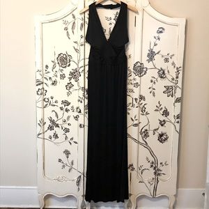 Halston Heritage Halter Twist Dress in Black